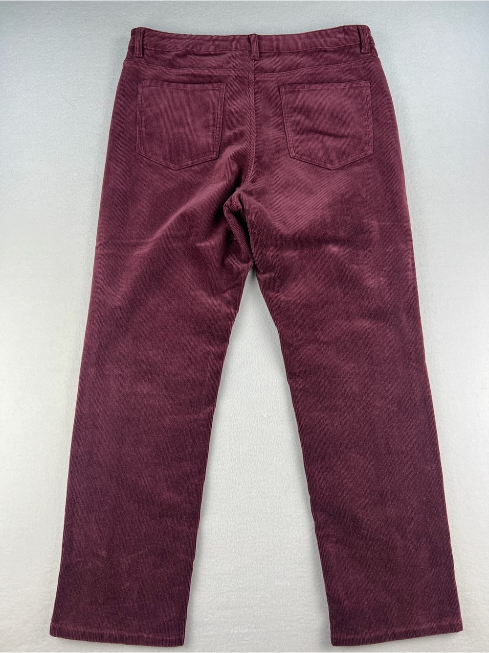 Quince Organic Stretch Corduroy Straight Leg Pant Barolo Burgundy 5 Pocket Sz 14 - Picture 6 of 12